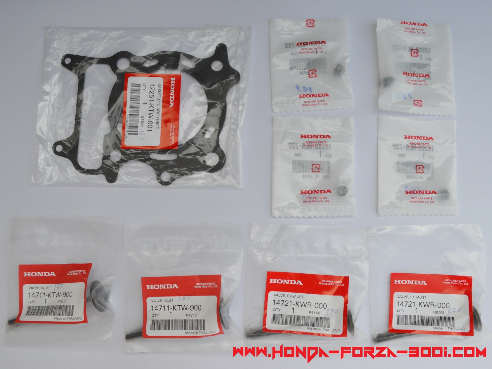 Genuine Honda SSN300 Forza SH 300i valve chain shim renew set