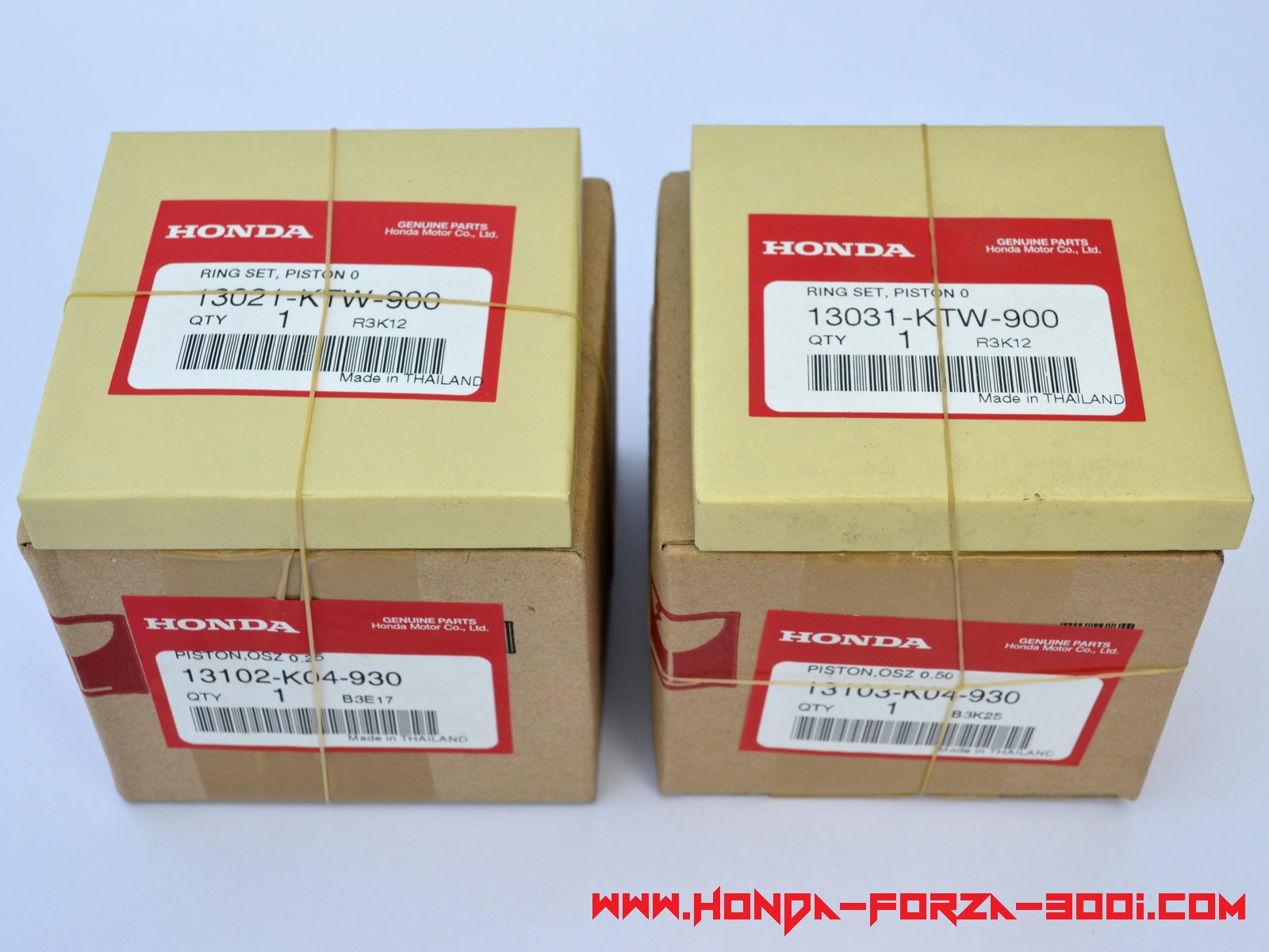 Honda Forza NSS 300 i genuine piston and gasket total repair set